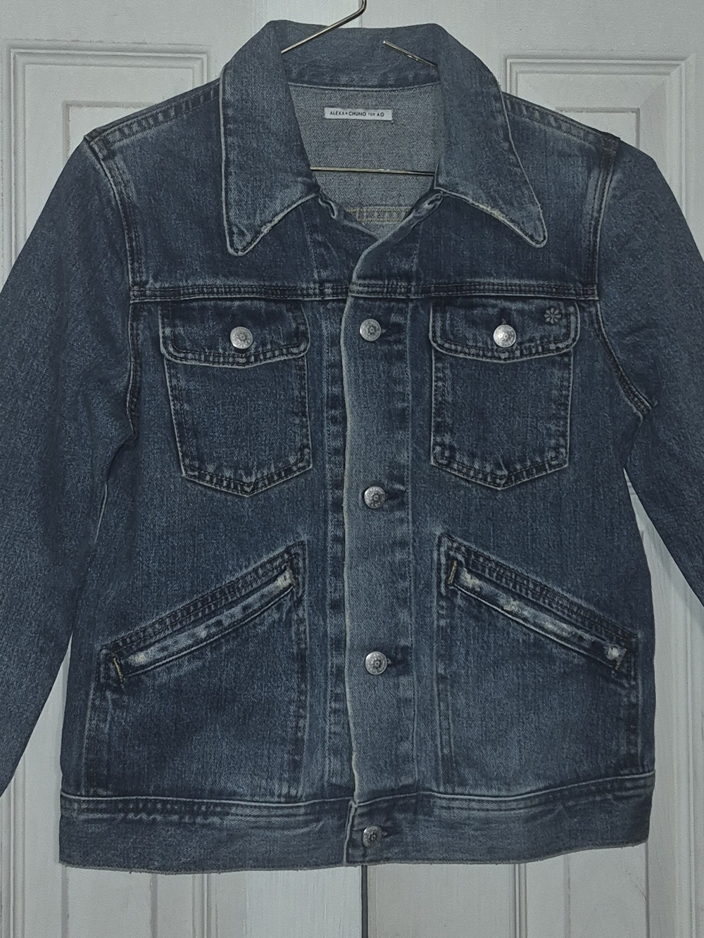 Women's Dark Wash Denim Jacket - Unbranded